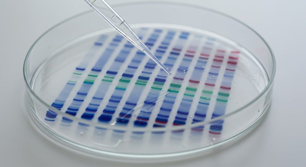 Wybarwianie żelu do elektroforezy