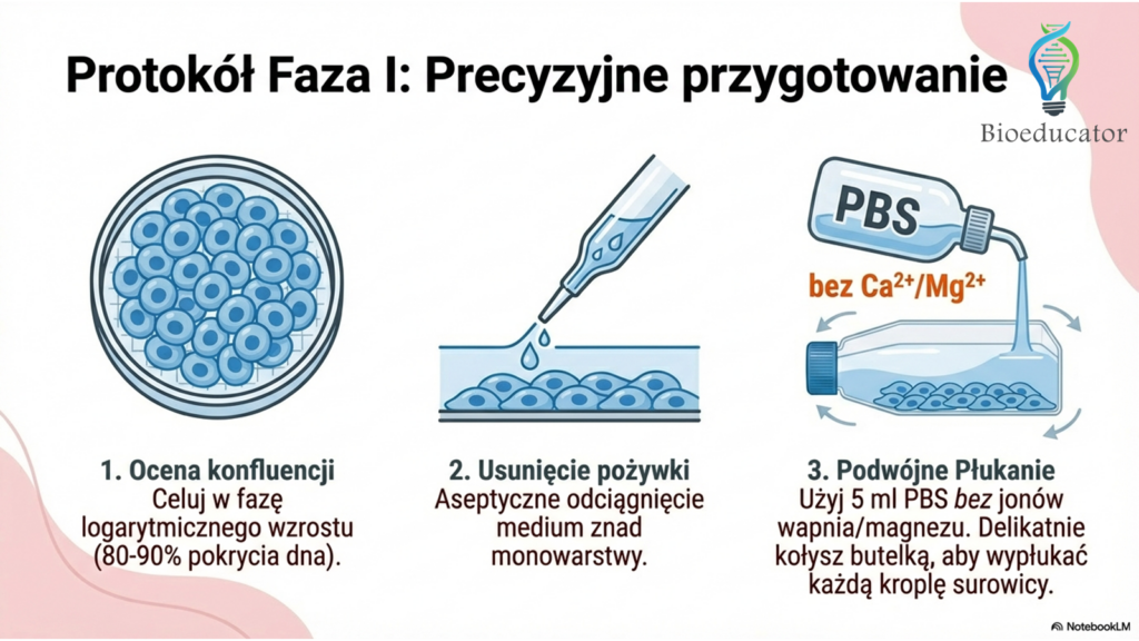Trypsynizacja: faza 1