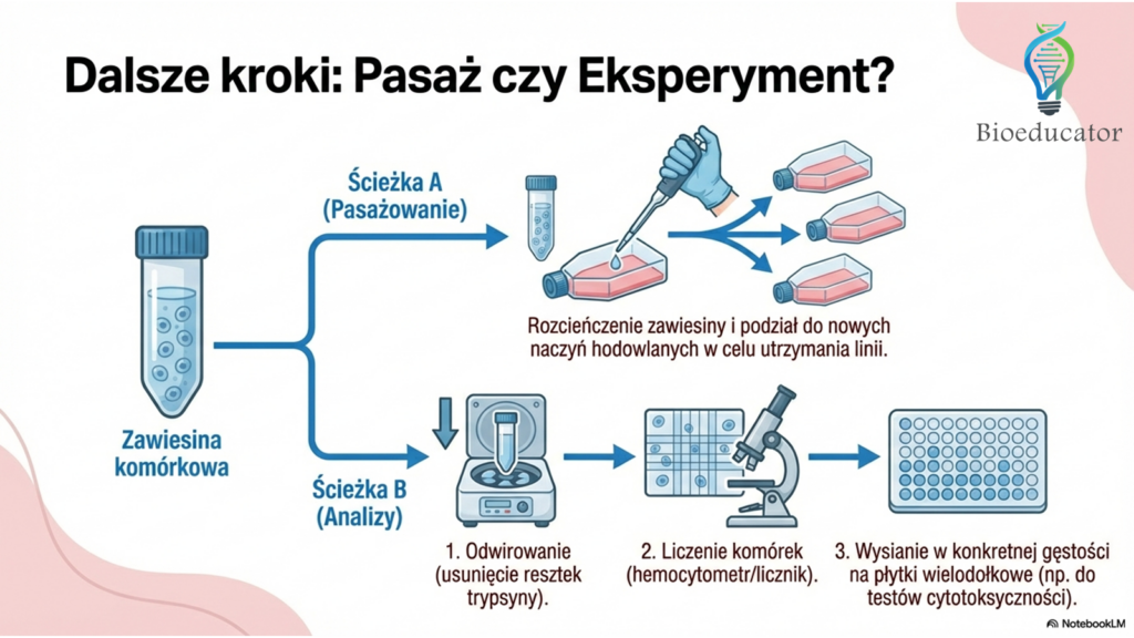 Trypsynizacja: postępowanie po
