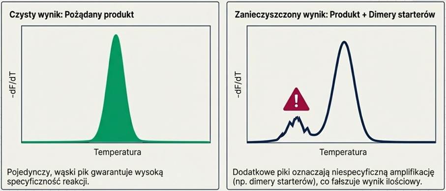 Analiza specyficzności QPCR przy stosowaniu SYBR GREEN