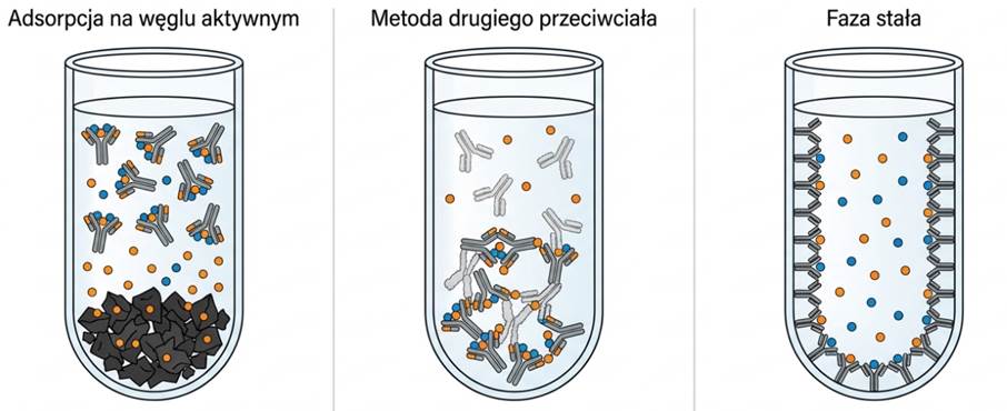 Rozdział faz w metodzie radioimmunologicznej (RIA)