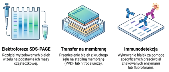 Etapy techniki western blot